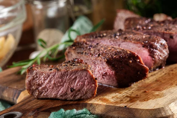 Slices of beef steak — Stock Photo, Image