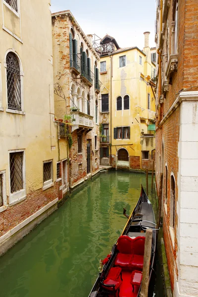 Gondola on the Venetian Lagoon. — Stock Photo, Image