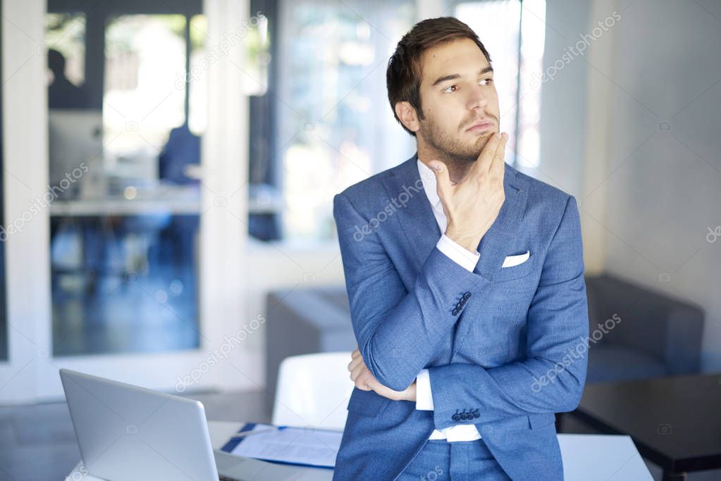 businessman sitting in the office