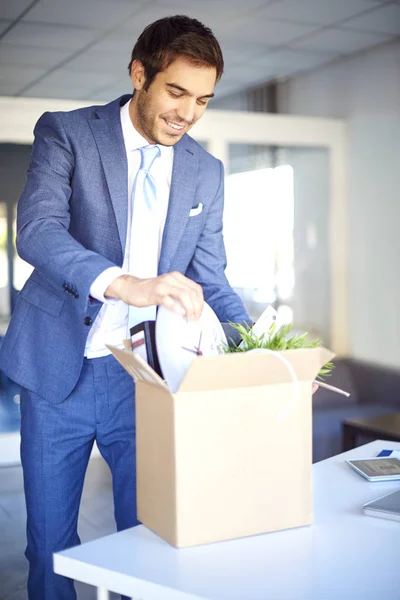 young businessman moving