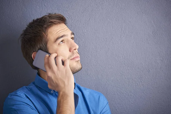 Man gör call — Stockfoto