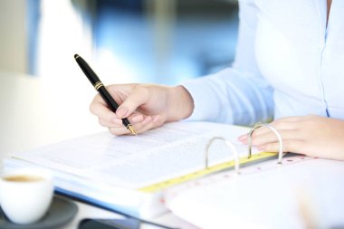 iş kadını sözleşme imzalama.