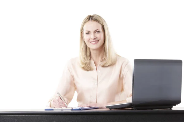 Woman doing some paperwork — Stock Photo, Image