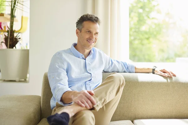 Mature man relaxing — Stock Photo, Image