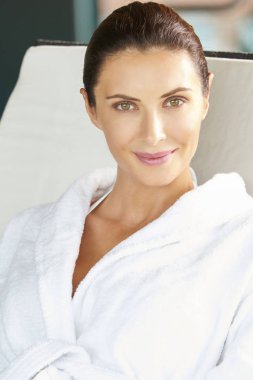 Orta yaşlı kadın rahatlatıcı