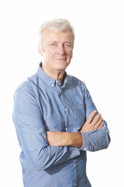 yaşlı işadamı duran 