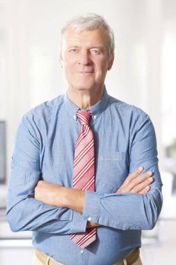  kollarını çapraz duran işadamı 