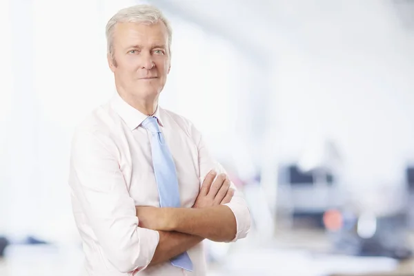 Old professional man standing — Stock Photo, Image