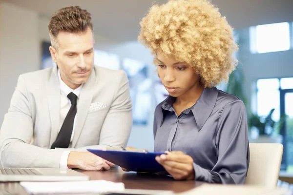 businesswoman with  financial director