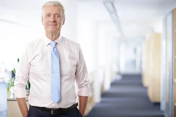 Financial businessman standing — Stock Photo, Image