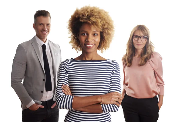 Afro-americano uomo d'affari e uomini d'affari — Foto Stock