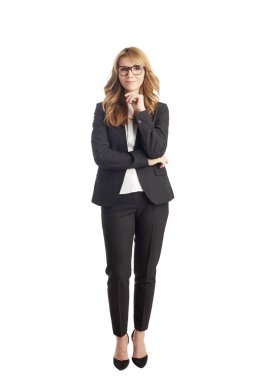  executive iş kadını ayakta 