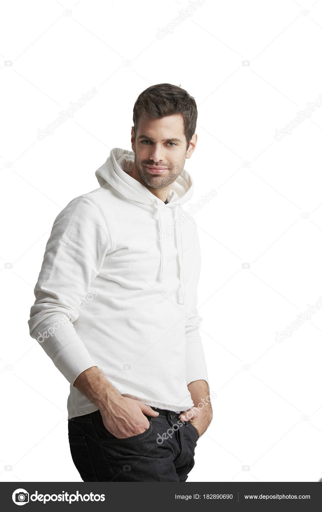 man wearing hoodie