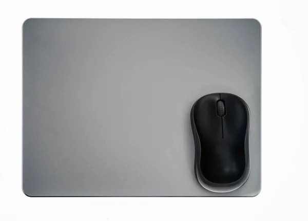 Rato de computador preto — Fotografia de Stock