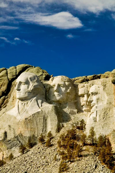Mount Rushmore Sculpture of the Presidents.Dramatic South Dakota Landscape Стокова Картинка