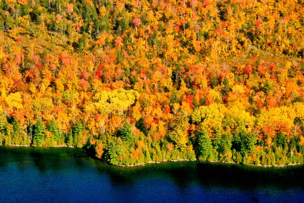 Dramatic Fall Colors Acadia National Park, Maine New England. American Tourism