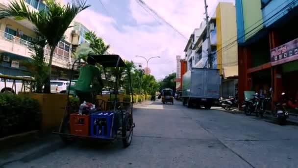 Surigao City Philippines, 21 декабря 2019. Проезд через Суригао . — стоковое видео