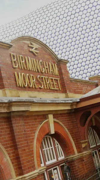 Moor Street tågstation, Birmingham Storbritannien. — Stockfoto
