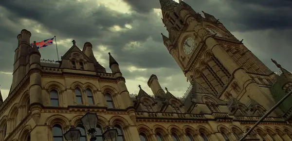 Manchester Town Hall, City Building Manchester Egyesült Királyság. Stock Kép