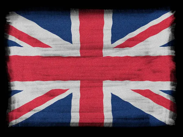 Ένωση Jack Μεγάλη Βρετανία Σημαία Grunge Εφέ Διάνυσμα — Διανυσματικό Αρχείο