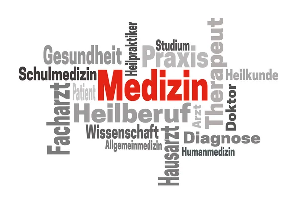 Medizin Arzt Wissenschaft (i tysk Medicine doktor vetenskap) wo — Stockfoto