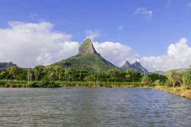 Sikke de la Petite dağ Mauritius panoramik