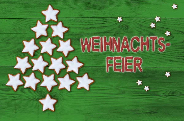 Fahéj csillag karácsonyfa weihnachtsfeier (a német karácso — Stock Fotó