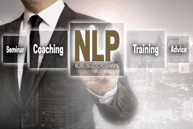 NLP işadamı şehir arka plan kavramı ile