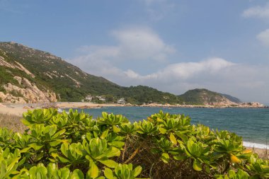 Tung O köy Lamma Adası'nın panoramik görünüm.