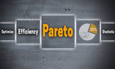 Pareto dokunmatik ekran kavramı arka plan