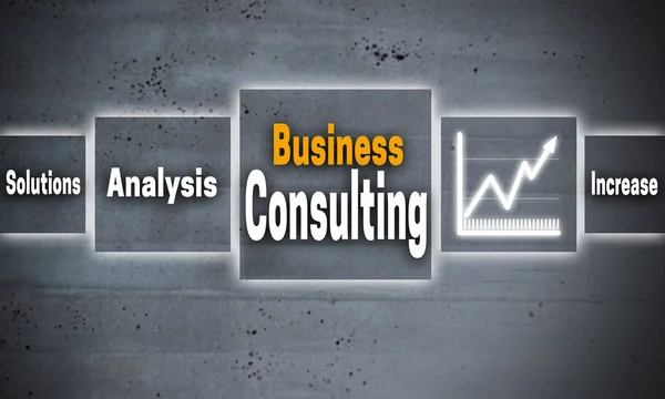Business consulting touchscreen concept background — Stock Photo, Image
