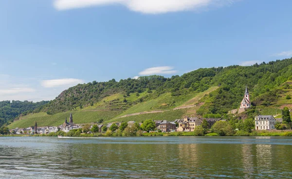 View of Hatzenport on the Moselle panorama — Stock Photo, Image