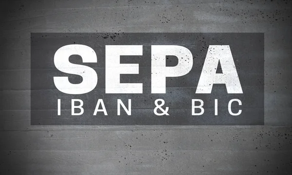 SEPA op betonnen wand concept achtergrond — Stockfoto