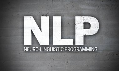 Beton duvar arka plan üzerinde NLP