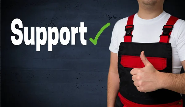 Support is shown by craftsman concept — Stock Photo, Image