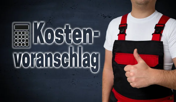 Kostenvoranschlag (σε γερμανική εκτίμηση κόστους) φαίνεται από craftsma — Φωτογραφία Αρχείου