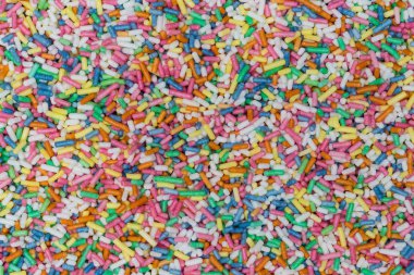 Şeker sprinkles makro ayrıntılı arka plan