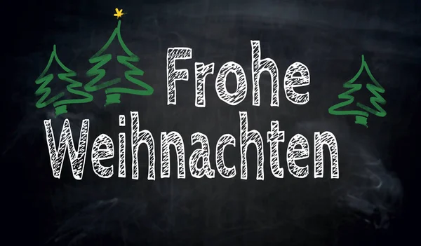 Frohe Weihnachten (németül Boldog karácsonyt) — Stock Fotó