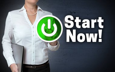Başlangıç şimdi kavramı dokunmatik işkadını tarafından gösterilir