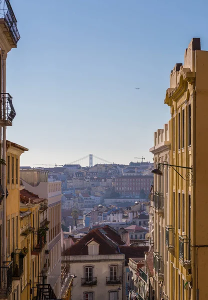 Το Street view στο κέντρο της Λισαβόνας — Φωτογραφία Αρχείου