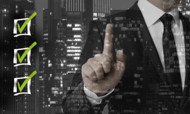 Denetim listeleri kavramı işadamı tarafından gösterilir