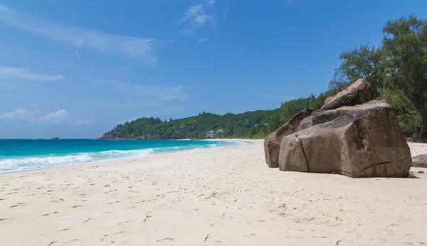 Anse Intendance Playa de arena en Mahe Seychelles —  Fotos de Stock