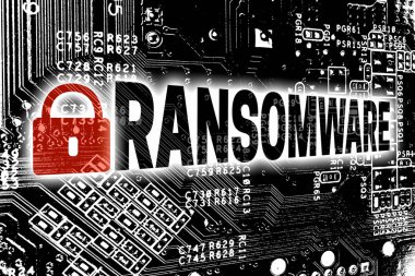 Ransomware devre kartı konsepti ile