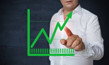 Grafik simge dokunmatik adam concept tarafından işletilmektedir