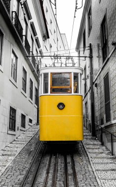 Lavra Füniküler Lizbon Portekiz 'i Yükselten