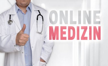 Online Medizin (tıpta Alman online) kavramı ve wi doktor