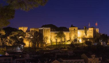 Castelo de Sao Jorge Panorama, Lizbon Portekiz