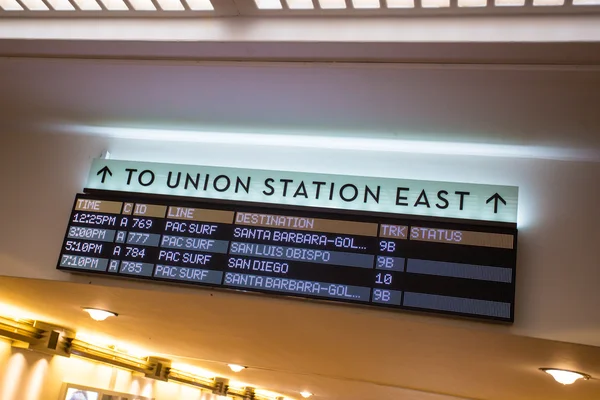 Los Angeles Union Station Signage — Stockfoto