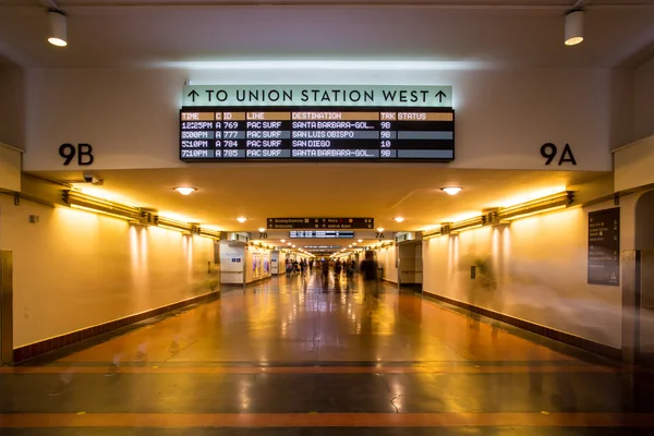 Los Angeles Union Station voet verkeer — Stockfoto