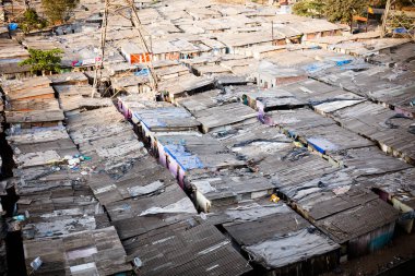 Mumbai gecekondu Rooftops
